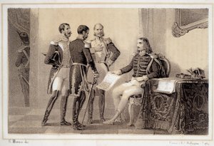 Joachim Murat (1767-1815), joka esitteli kenraaleilleen ohjelman italialaisille - "" Storia d