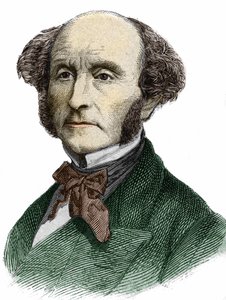 John Stuart Mill (1806 - 1873), brittiläinen filosofi ja taloustieteilijä. tekijältä Unknown artist