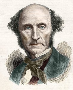 John Stuart Mill (1806 - 1873), brittiläinen filosofi ja taloustieteilijä. tekijältä Unknown artist