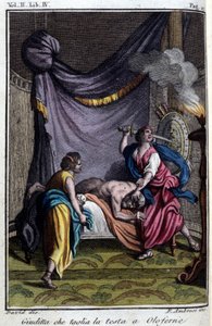 Judith leikkaa Holofernen pään. tekijältä Unknown Artist