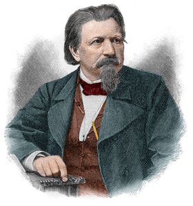 Karl Ferdinand Gutzkow (1811-1878), saksalainen kirjailija, näytelmäkirjailija ja toimittaja. tekijältä Unknown artist