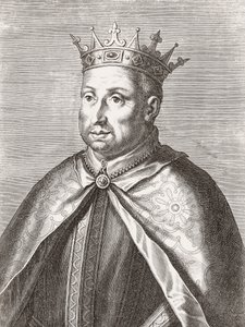 Portugalin kuningas Afonso II. Muotokuva. tekijältä Unknown artist