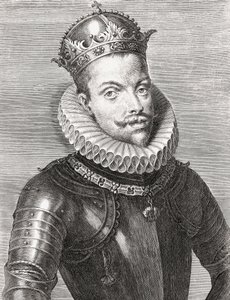 Espanjan kuningas Philip III ja Philip II, Portugalin kuningas. Muotokuva. tekijältä Unknown artist