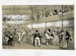 La Courtille: kansanjuhla - 1800-luku tekijältä Unknown artist