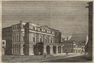 La Scala Milanossa - Näkymä La Scala -teatterista Milanossa, Italiassa - (Teatro alla Scala Milan) - 1837 tekijältä Unknown artist