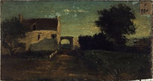 La porte de Clamart (), noin 1850, vuosien 1845 ja 1855 välillä (öljy puulle). tekijältä Unknown artist