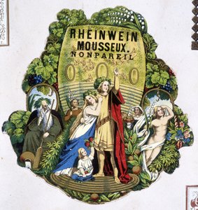 Rheinweinin kuohuviini - MonPareil ”, SD. 1800-luvulla. tekijältä Unknown artist