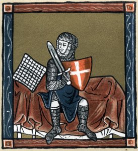 Legenda Arthurian: Gauvainin ritari maagisella sängyllä. Hermann Suchierin teoksessa "Ranskan kirjallisuuden historia". tekijältä Unknown artist