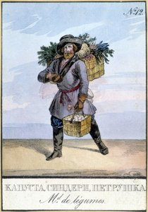 Palkokasvien jälleenmyyjä Venäjällä 1800-luvulla. tekijältä Unknown artist