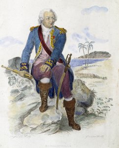 Louis Antoine, Bougainvillen kreivi (1729-1811), ranskalainen navigaattori. - Mennechetin teoksessa "Ranskalainen Plutarch". tekijältä Unknown artist