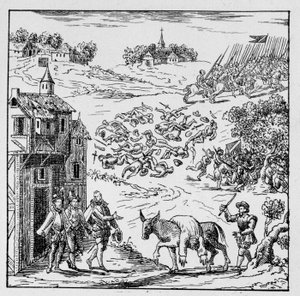 Ludvig I of Bourbon, Conden (Bourbon-Conde) prinssi (1530-1569) kuoli taistelussa, ja hänen ruumiinsa, joka puettiin anesseen, vietiin Jarnaciin, alttiin koko armeijan näkyville ja myytiin sitten herttualle. Longuevillestä, hänen lankonsa, jolla oli hänell tekijältä Unknown artist