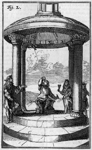 Magneettikello, Dalencen (1687) mukaan. Kaiverrus "" Luontoon ": katsaus tieteisiin ja niiden sovelluksiin taiteeseen ja teollisuuteen "", 7. syyskuuta 1895. tekijältä Unknown artist