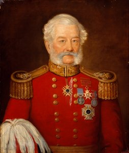 Kenraalimajuri Sir Abraham Roberts, armeijan esikunta tekijältä Unknown artist
