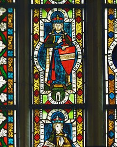 Leopold III Babenbergin markkuri (lasimaalauksia) tekijältä Unknown Artist