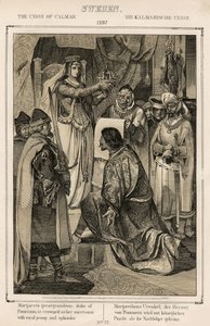 Tanskan, Norjan ja Ruotsin Margaret 1 (1353-1412) - Kalmarin liitto (Calmar) 1397 - Anonymousin Kalmarin liitto tekijältä Unknown artist