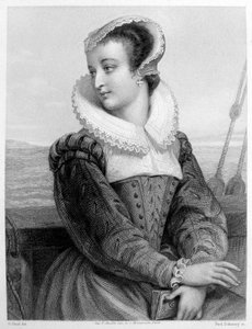 Marie Stuart - kaiverrus tekijältä Unknown artist