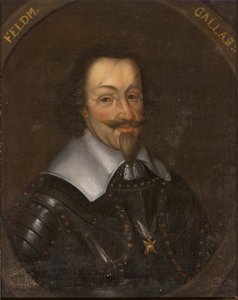 Matthias Gallas, Campon kreivi ja Luceran herttua, Itävallan kenraali - Matthias Gallas (1584-1647), Campon kreivi, Luceran herttua, Anonyymi muotokuva Öljy kankaalle. Mitat: 65 x 55 cm. Tukholman kansallismuseo tekijältä Unknown artist