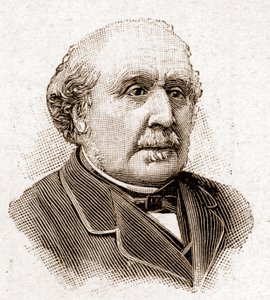 Academy Francaisen jäseniä vuonna 1895: Albertin, Broglien herttuan (1821-1901), ranskalaisen historioitsijan ja poliitikon muotokuva. tekijältä Unknown artist