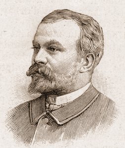 Academy Francaisen jäseniä vuonna 1895: muotokuva Jules Lemaitresta (1853-1914), näytelmäkirjailijasta, dramaattisesta kriitikkosta, esseististä, kirjallisuushistorioitsijasta ja ranskalaisesta tarinankertojasta. tekijältä Unknown artist