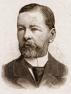Academy Francaisen jäsenet vuonna 1895: muotokuva Paul Thureau Danginista (Thureau-Dangin), ranskalaisesta historioitsijasta. tekijältä Unknown artist