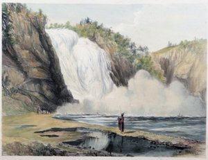 Montmorency Falls, Kanada - Coke Smythin, Lontoon teoksessa "" Shythin luonnokset Kanadassa" tekijältä Unknown artist