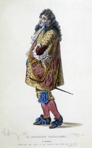 Mr. Jourdain Molièren teoksessa Porvarillinen herrasmies tekijältä Unknown artist