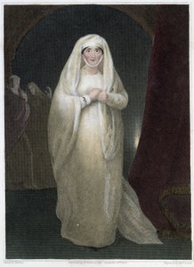 Rouva Siddons, Lady Macbethin roolissa Shakespearen näytelmässä "Macbeth", deb. 1800-luvulla tekijältä Unknown artist