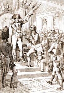 Napoleon jakoi kunnialegioonan käskyt vuonna 1804. tekijältä Unknown artist