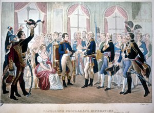 Napoleon julistettiin keisariksi vuonna 1804. tekijältä Unknown artist