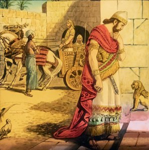 Nebukadnessar II, Uus-Babylonian valtakunnan kuningas. tekijältä Unknown artist