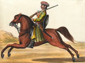 ?Yksi Nawaabin palveluksessa olevista alkuperäisistä ratsuväkeistä?, noin 1780 tekijältä Unknown