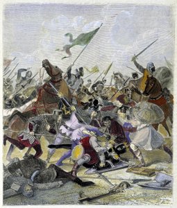 Othon 1er (912-973) kapinallisten yllättynyt Roomassa - teoksessa "Histoire des Popes", kirjoittanut Maurice Lachatre tekijältä Unknown artist