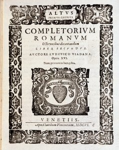 Ludovico Viadanan Psalmien (op 16) nuottisivu tekijältä Unknown artist