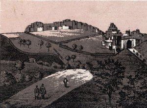 Palestiina: näkymä Betlehemin kaupunkiin (Betlehem). kirjassa "" Maailma havainnollistaa 168 näkymää"" Päiväämätön (1800-luvun loppu) tekijältä Unknown artist