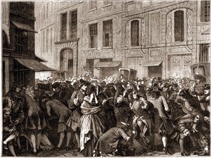 Pariisi IV:n kaupunginosa - La rue Quincampoix en 1720 a l