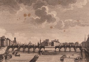 Pariisi, Pont Neuf ja Ile de la Cité Seinen varrella. tekijältä Unknown artist
