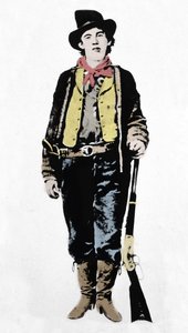 Pat Garrett (1850-1908), James Brent ja John William Poe (1850-1923), Lincoln Countyn sheriffit, 1880-1882 (1954). tekijältä Unknown artist