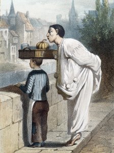 Pierrot haistaa hedelmää – a.n.d., 1800-luvun loppu tekijältä Unknown artist