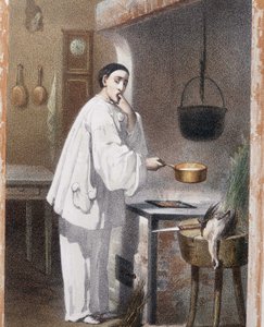 Pierrot maistuu ruuanlaitosta - n.d., 1800-luvun loppu tekijältä Unknown artist