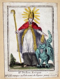 Hurskas kuva Saint Didier Evequesta (lohikäärmeen kanssa) - Ranska 19. päivä. tekijältä Unknown artist