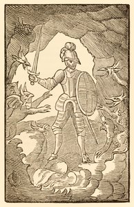 Mies parka! Missä olet nyt? Sinun päiväsi on yö. John Bunyanin (1628-1688) pyhiinvaeltajien edistymisestä tästä maailmasta siihen, mikä on tulossa, Christian astuu kuoleman varjon laaksoon ja t tekijältä Unknown