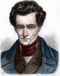 Muotokuva Armand Carrel (1800-1836), ranskalainen toimittaja. tekijältä Unknown artist