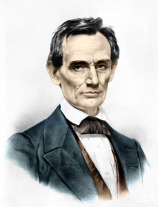 Muotokuva Abraham Lincolnista (1809 - 1865), 16. Yhdysvaltain presidentti.