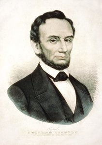 Abraham Lincolnin muotokuva. Amerikkalainen valtiomies (1809-1865). tekijältä Unknown artist