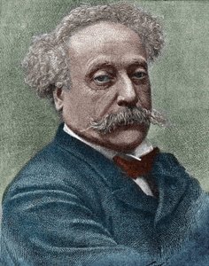 Alexandre Dumas Jr.:n (1824-1895), ranskalaisen kirjailijan muotokuva. tekijältä Unknown artist