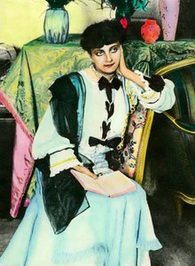 Anna Mathieu de Noaillesin (Anna de Noailles) (1876 - 1933) kirjenaisen muotokuva. tekijältä Unknown artist