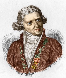 Antoine Augustin Parmentier (1737 - 1813), ranskalaisen sotilasapteekin ja agronomin muotokuva. Kaiverrus vuodelta 1845. tekijältä Unknown artist