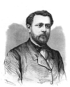 Arthur Chervinin (1850-1921), Pariisin Institut des Beguesin perustajan ja johtajan muotokuva. Kaiverrus "" Maineikas universumi"" tekijältä Unknown artist