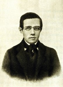 Bedrich Smetanan (1824-1884), tšekkiläisen säveltäjän ja pianistin muotokuva tekijältä Unknown artist