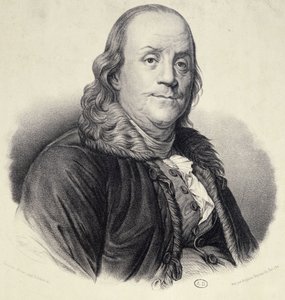 Benjamin Franklinin muotokuva tekijältä Unknown artist